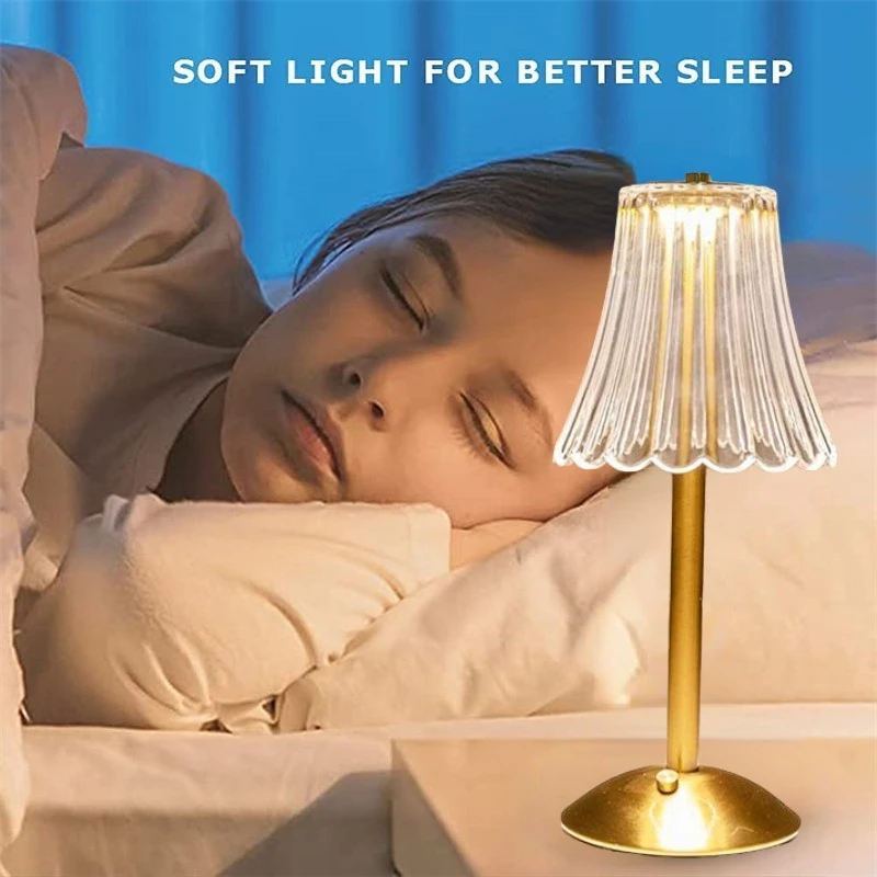 Bar Touch Table Lamp Rechargeable Wireless Desk Lamp Portable Bedroom Night Light LED Decor Lights for Coffee Hotel Restaurant table lamp led night lamp