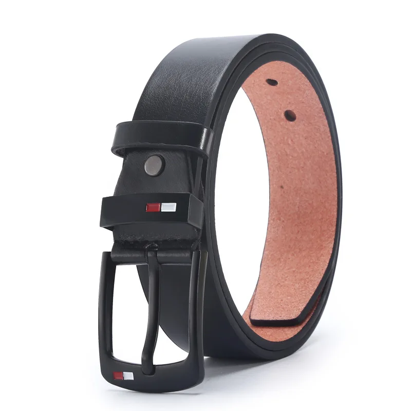 2022 Fashion Men’s Pu Alloy Square Buckle Business Leisure Belts Winter