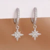 87141-6e8100.jpg Nouveauté Double chaînes longues gland boucles d'oreilles pour femmes coréen en acier inoxydable Zircon suspendus boucle d'oreille Piercing bijoux