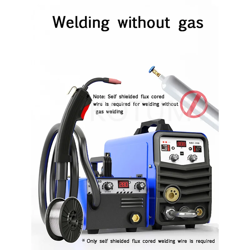 gas welding Carbon dioxide gas shielded welding machine integrated machine small two welding machine home gas-free 3
