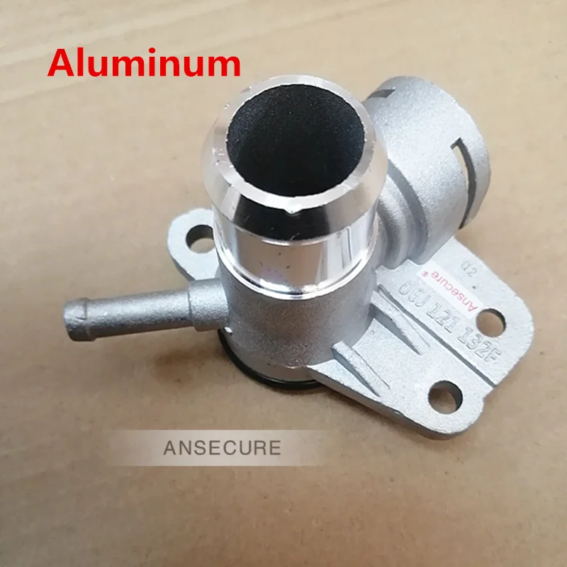 Aluminum Water Coolant Hose Connector Flange For Vw Eos Tiguan Passat