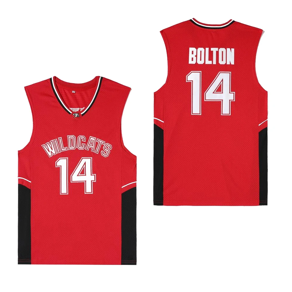 Basketball Jerseys WILDCATS 14 BOLTON Jersey Sewing Embroidery Cheap High Quality Outdoor Sportswear White Red 2024_voghion.com