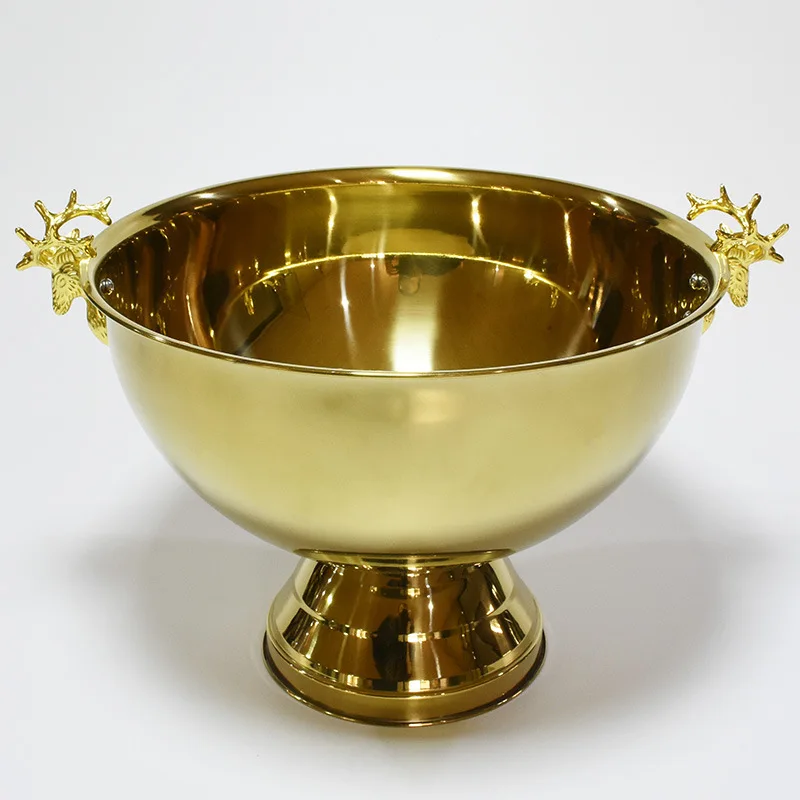 12L Stainless Steel Champagne Basin Party Picnic Commonly Used Cold Storage Beer Drink Ice Bucket