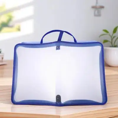 1Pcs 문서 가방 프리미엄 소재 지퍼 클로저 컴팩트 라이트 어디든 휴대 가능 파일 정리함 투명 파일 홀더 보관함