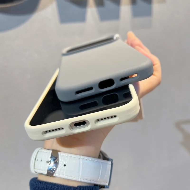 Luxury Liquid Silicone Magnetic Phone Case, Soft Cover with Magsafe-Compatible Wireless Charging