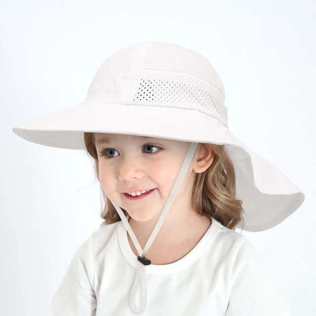 2024 Summer Baby Hat Beach Sun Protection Neck Children Bucket Hats for Girls  Boys Adjustable Kids Cap Baby Accessories 6M-6Y - AliExpress