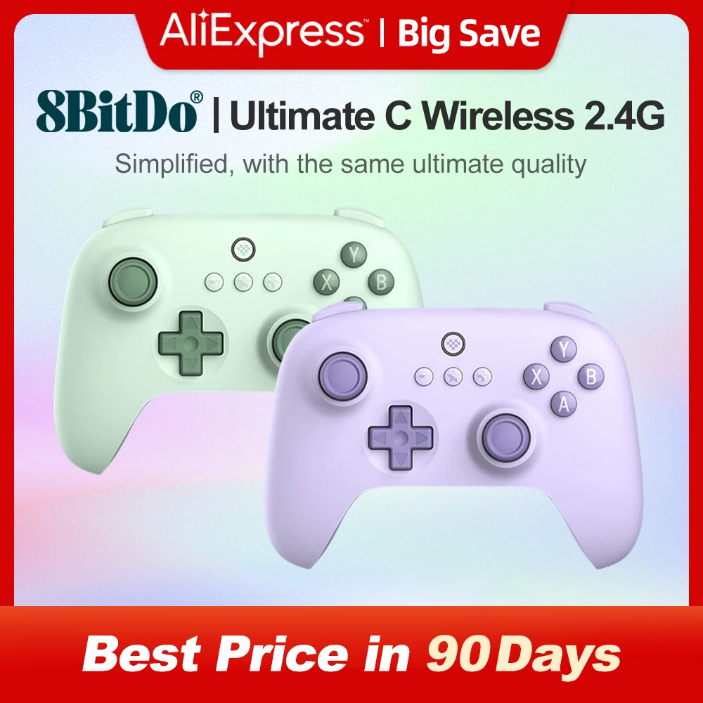 8BitDo - Ultimate C Wireless 2.4G Gaming Controller Gamepad for PC, Windows 10, 11, Steam PC, Raspberry Pi, Android