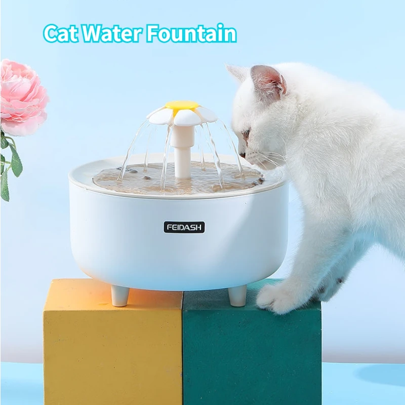 Automatic Circulation Filter Cat Water Fountain USB Electric Drinkers