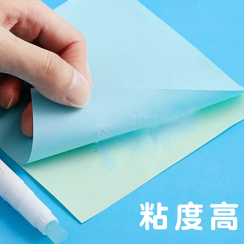 델리 펜 유형 고체 접착제 스틱 고점도 교체 가능 투명 수제 접착제 학교 사무용품 용품