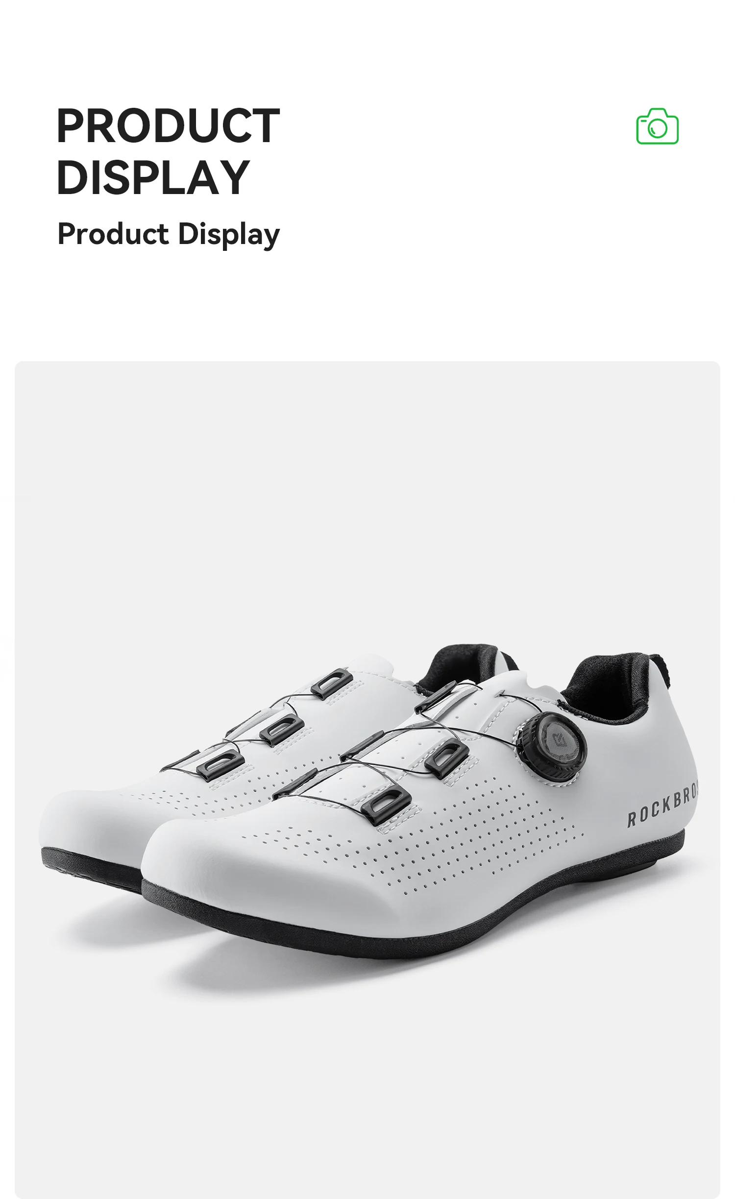 ROCKBROS Nicht unterstützte Fahrradschuhe, leicht, atmungsaktiv, CR4, nicht verriegelnd, Fahrradschuhe, Zahnstruktur, Gummi, rutschfeste Sohle, Fahrradschuhe – Detail 16