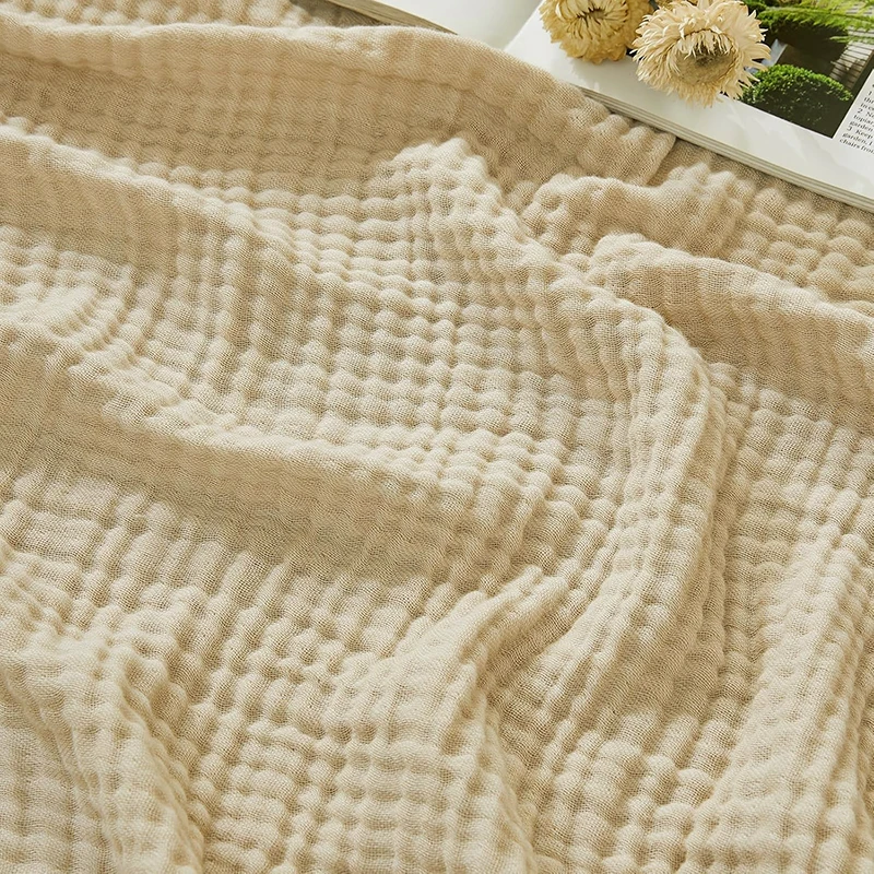 Premium Double Gauze Cotton Muslin Fabric for DIY Crafting & Sewing Projects