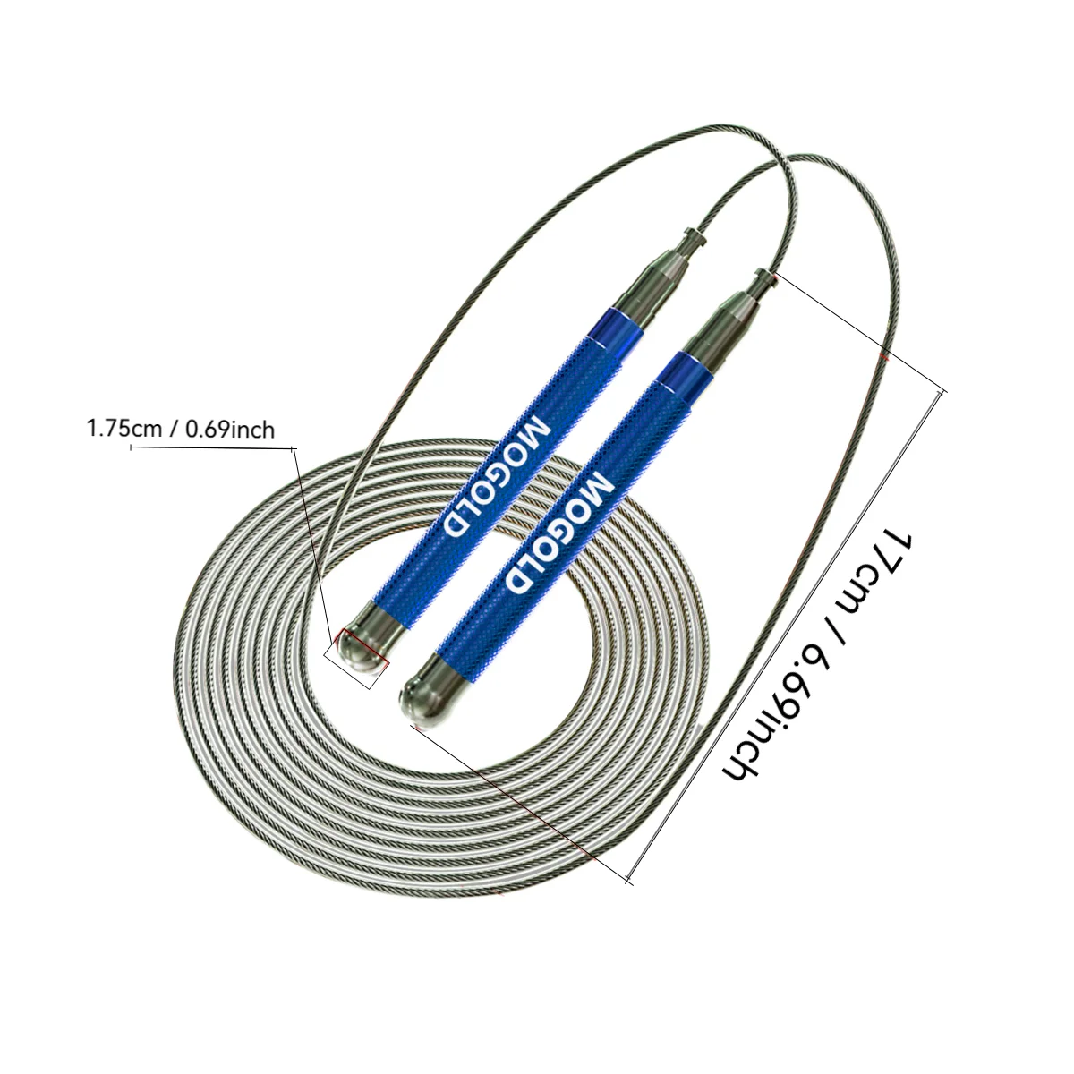 Aluminum Alloy Skipping Rope Double Bearing Design Adjustable Rope Length Aerobic Fitness Equipment Home Exercise General jump rope