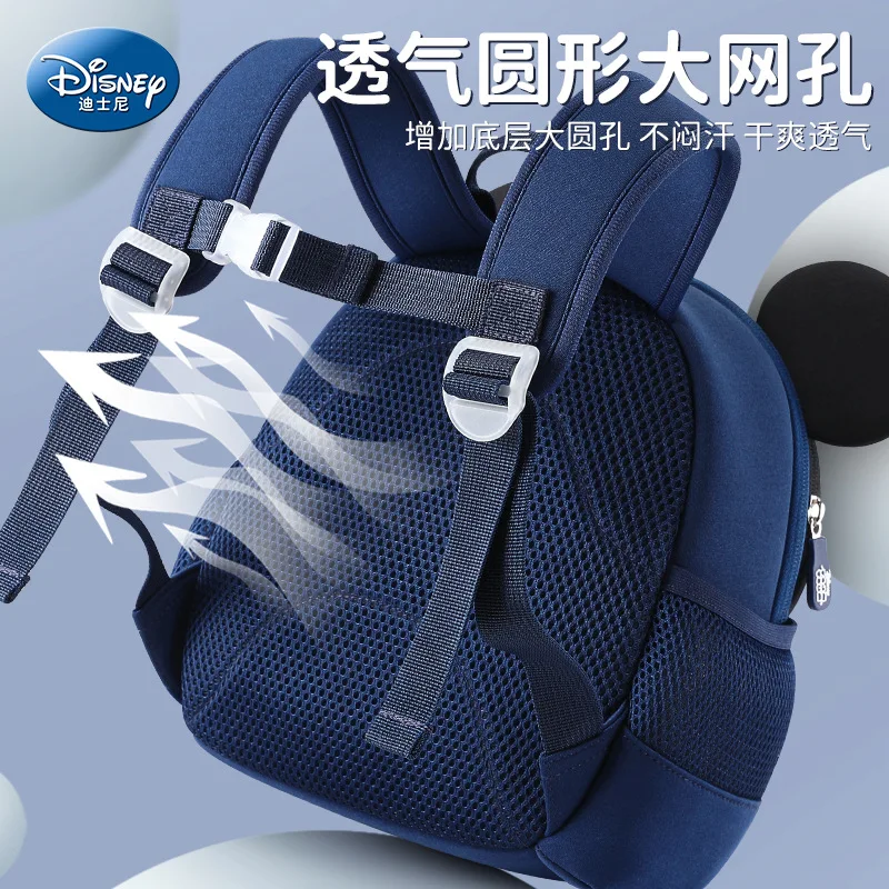 Disney Mickey Original New Children's Mini Backpack Luxury Brand 3D Girls' School Bag Cartoon Fashion Kindergarten School Bag