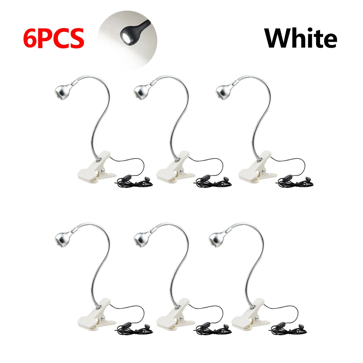 USB-Powered LED Bedside Lamp with Flexible Gooseneck and Eye-Friendly Illumination