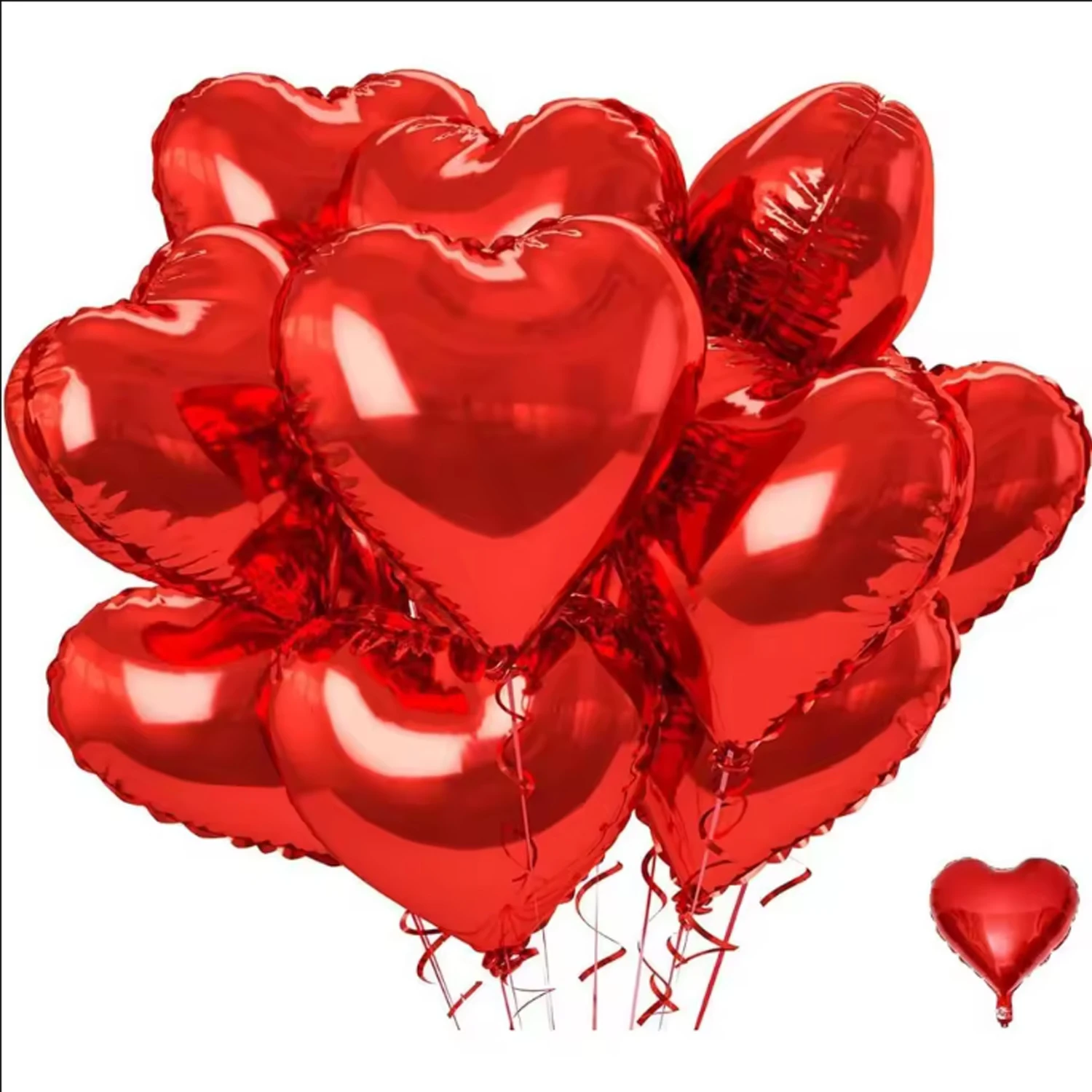 5/10Pcs 18 zoll Rosa Liebe Herz Form Folie Ballons Hochzeit Dekoration Geburtstag Party Geschenk Hause Zimmer decor DIY Aluminium Luft Bälle – Detail 7