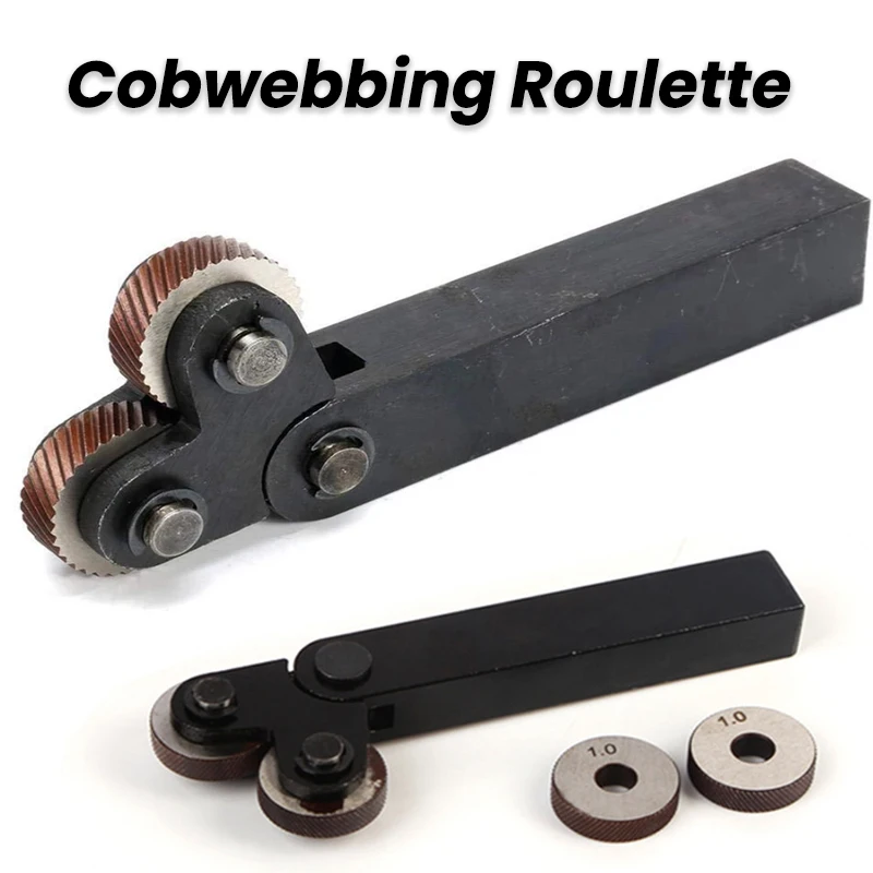 0.4mmDual Wheel Knurling Tool Set with Wheel Knurl Kit Lathe Cutter Knurling In Lathe Set Gear Hob Cutter Knurl Tool