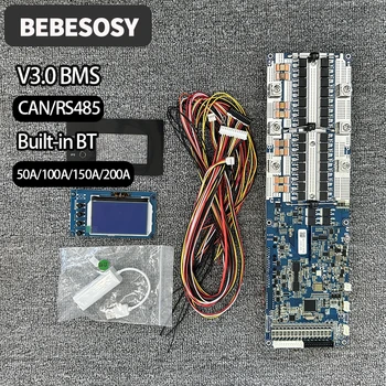Smart Inverter BMS V3.0 24V 48V 8S 13S 14S 15S 16S 50A 100A 150A 200A CAN RS485 a Inverter batteria BT li-ion LiFePo4 integrata