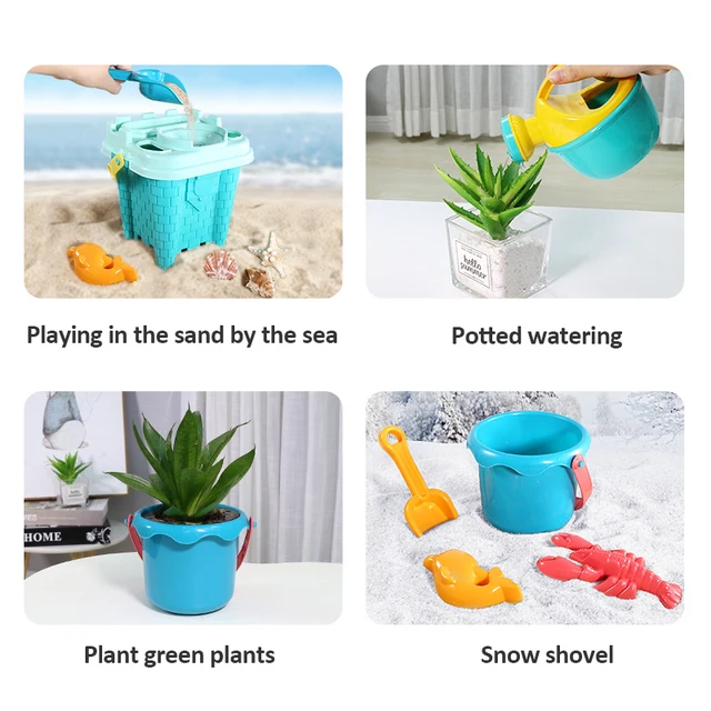 Summer Beach Sand Play Toys for Kids SandBox Set Kit Water Toys Sand Bucket Pit Tool Outdoor Toys for Children Boy Girl Gifts 3