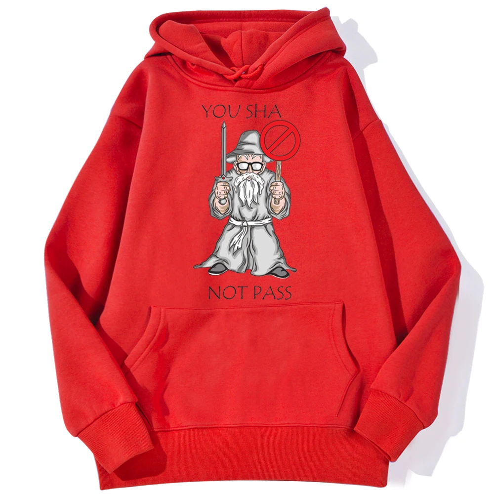 

you shall not pass print Mens Hoodies Sweatshirts Harajuku Casual Hoodie Male Autumn Warm Pullover Fleece Street Tracksuits