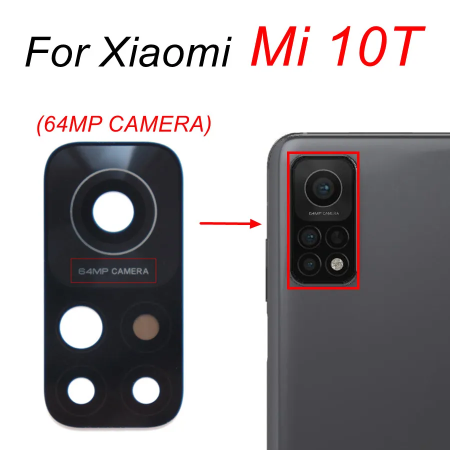 Eonpam 2 Pezzi Vetro Fotocamera per Xiaomi Mi Note 10 / Mi Note 10 Pro Lente Posteriore Ricambio HD Original Camera Glass con Kit di Riparazione