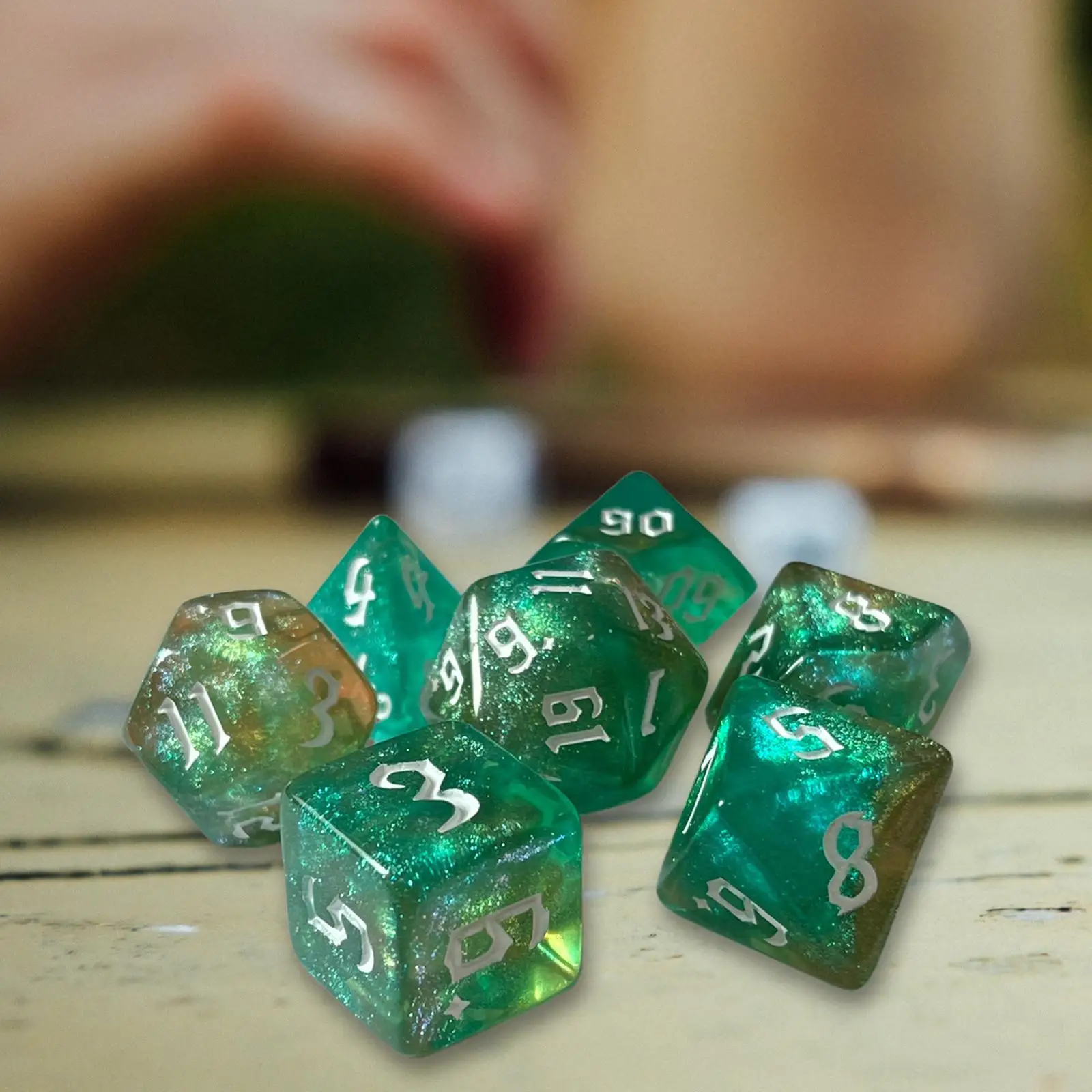 Polyhedral Dice Set 7/10Pieces D4, D6, D8, D12, D20, D10 Dices Entertainment Toys for DND Board Game Role Playing Game Party game dice dice set acrylic dice