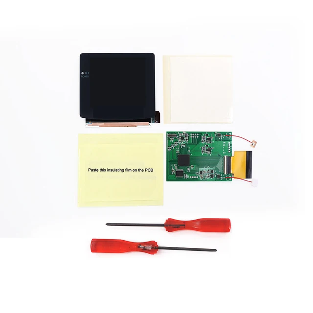 Kit écran IPS Rétro-éclairé + Coque Pré-découpée Pour Game Boy Color GBC (Neuf)