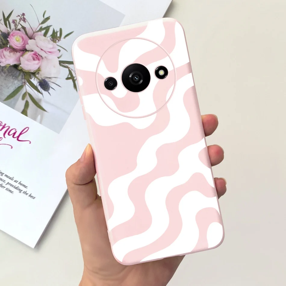 Fashion Moon Pattern Soft Silicone Protective Phone Case Back Cover