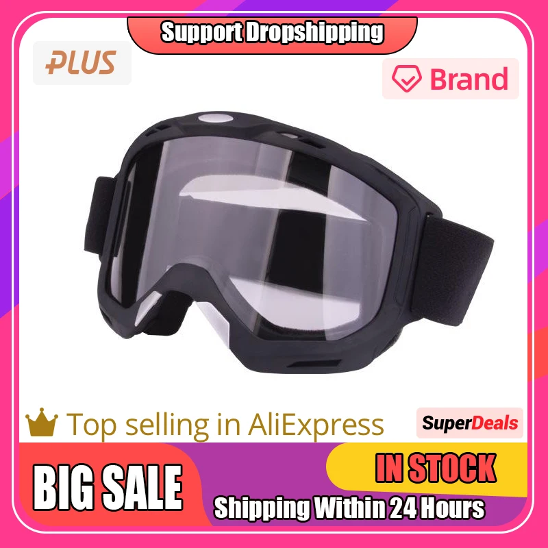Hot Sale Adult Motocross Goggles Motorcycle Goggles Glasses ATV Clear