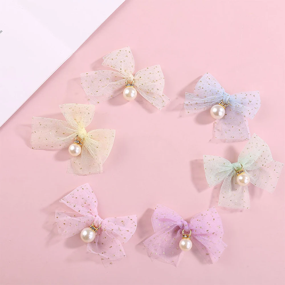 

Lychee Life 100 шт. винтажный мягкий мини милый сетчатый жемчужный бант DIY швейный ремесленный бант украшение для семейной свадебной вечеринки бант