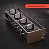 Stainles Steel Kitchen Spice Racks Punch-free Kitchen and Storage Organizer 2 Layer Seasoning Shelf Organization Accessories 3