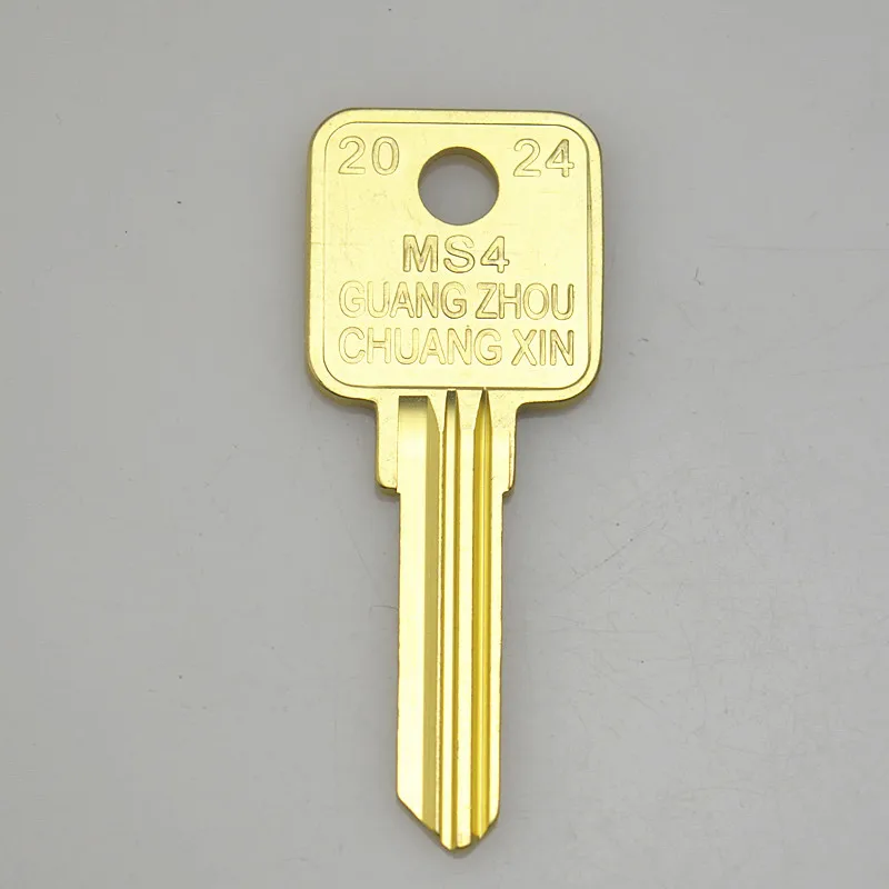 5Pieces Uncut and Not Toothed Suitable for Alloy Color Australian Ms4 Multi-Pit Key Embryo Special-Shaped Key Blank Multi-Slot Blank