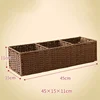 Woven Storage Box Desktop Miscellaneous Box Toilet Paper Box Storage Bathroom Organizer Bathroom Sink Storage Countertop Durable 5