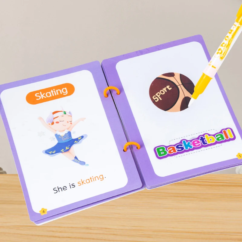 Children Early Education Toys Magical Book with Pen Water Drawing Toys Gift Reusable Coloring Book Magic Drawing