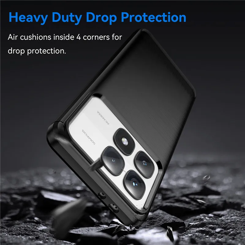 Premium Shockproof Silicone Protective Case for 6.67-inch Smartphones