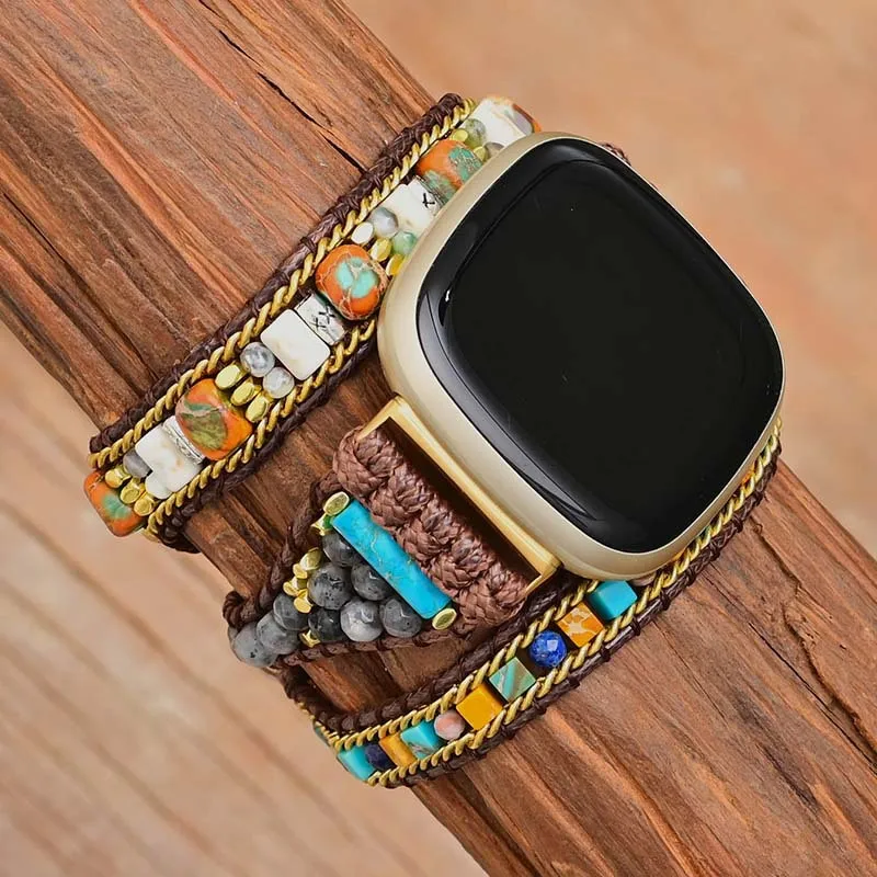 

Ремешок в богемном стиле для Fitbit Versa 1, 2, 3, 4, ремешок для часов