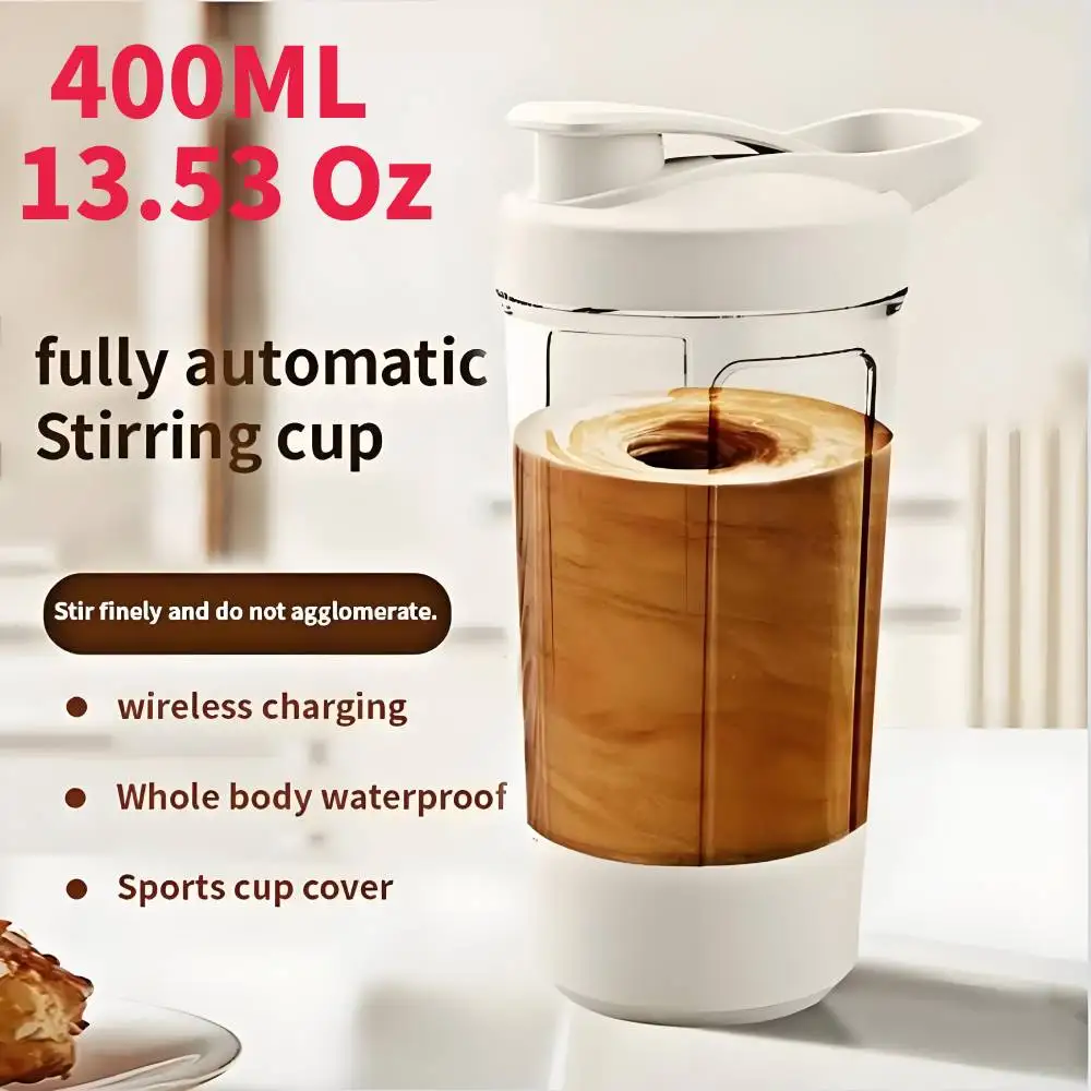 400ml Self-Stirring Shaker Cup USB Charging Shaker Cup For Protein Shake Meal Replacement Shake Portable Sport Mixing