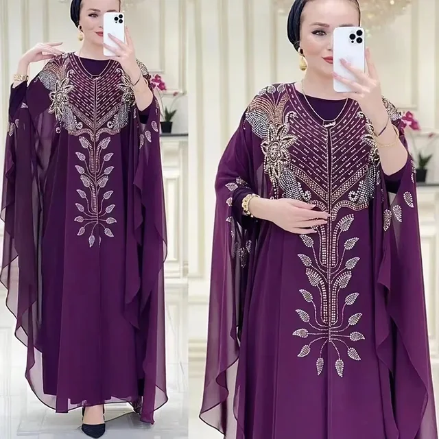 110648-be19c7.jpg Abayas pour femmes dubaï luxe 2024 mousseline de soie Boubou robe de mode musulmane Caftan Marocain Occasions de fête de mariage Djellaba Femme
