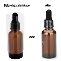400 Pieces of Glass Bottles PVC Sealing Film Heat Shrinkable Film 5 Ml 10 Ml 15 Ml 20 Ml 30 Ml Heat Shrinkable Film At Both Ends 2
