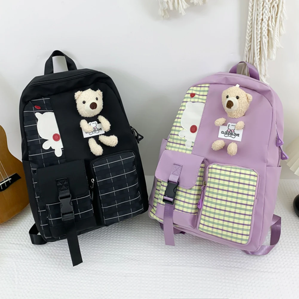 High School Student Backpack School Bags For Teenage Girls Multi