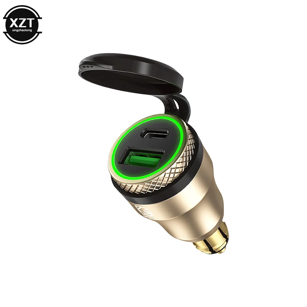 Aluminium-USB-Ladegerät 30 W PD Typ C QC 3.0 Schnellladegerät-Adapter wasserdicht für Hella DIN-Buchse/BMW Ducati Triumph Motorräder – Detail 13