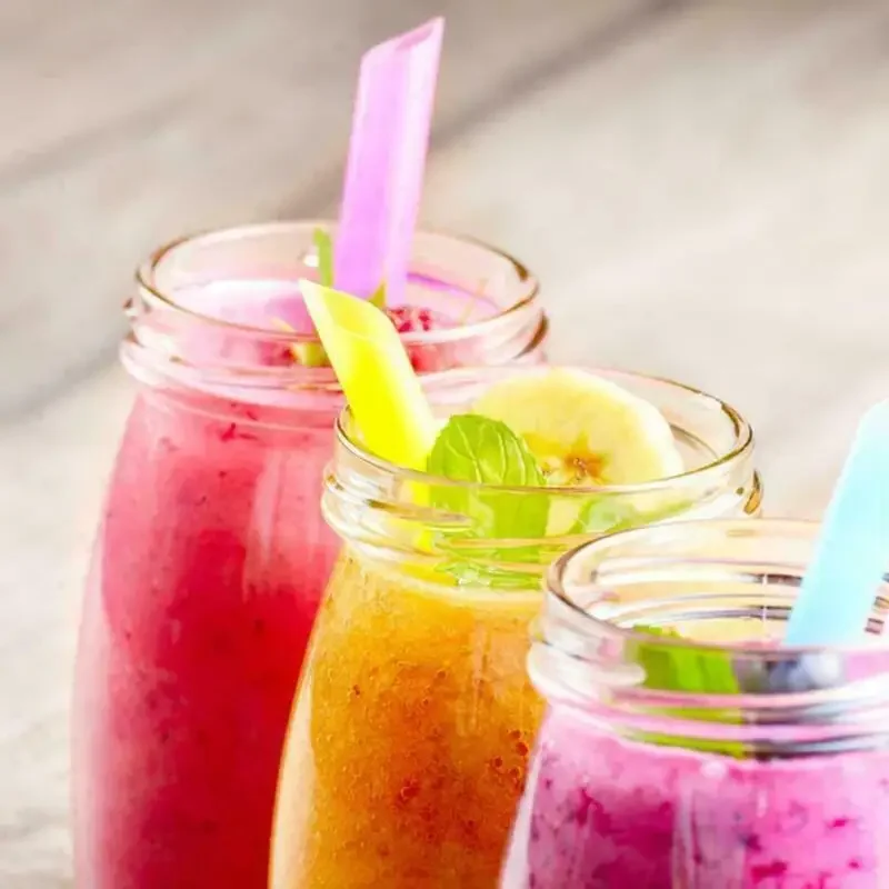 Colorful Plastic Straws for Drinking and Parties
