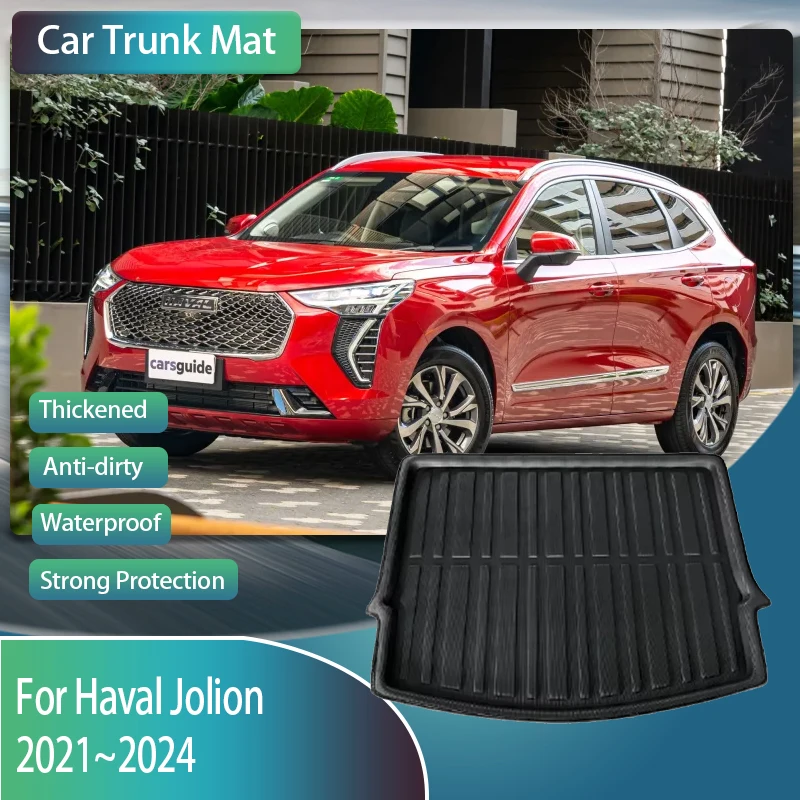 Коврик для багажника автомобиля, подходит для Haval Jolion 2021 2022 2023 2024, водонепроницаемый коврик, коврик для заднего багажника автомобиля, коврик для хранения, аксессуары для автомобильного интерьера