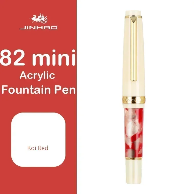Jinhao 82 Mini Portable Acrylic Fountain Pen Stationery Calligraphy Practice Writing Pen Office School Supplies