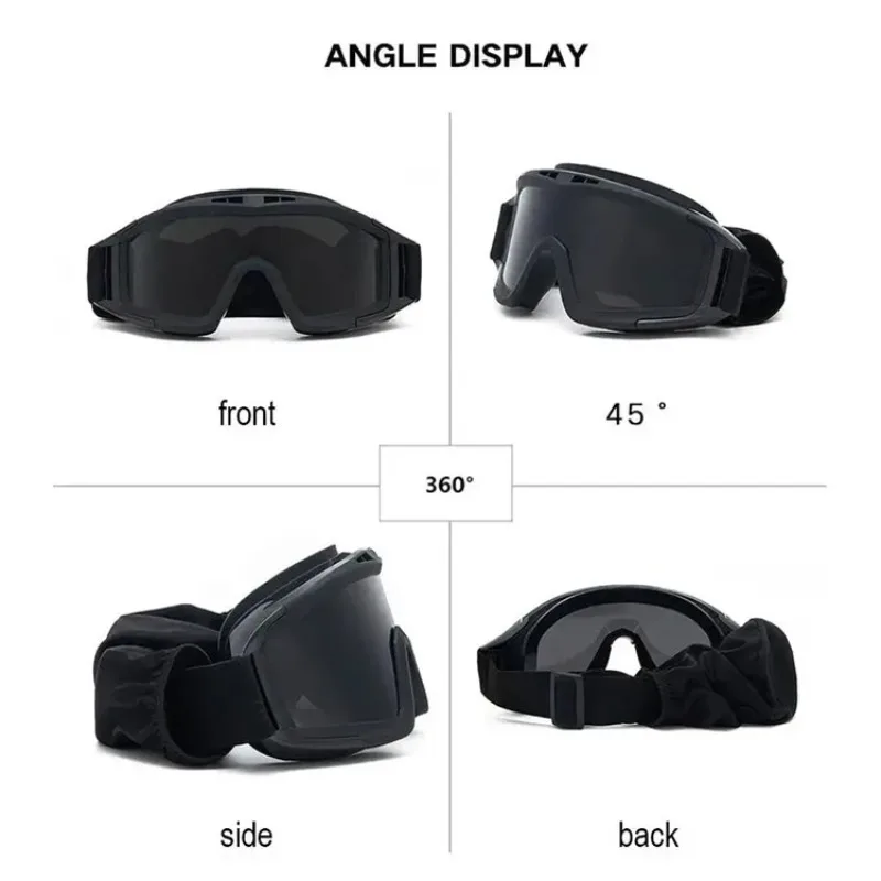 Explosion Proof Schießen Taktische Schutzbrillen Anti-auswirkungen CS Krieg Spiel Airsoft Paintball Jagd Bergung Brille Gläser – Detail 3