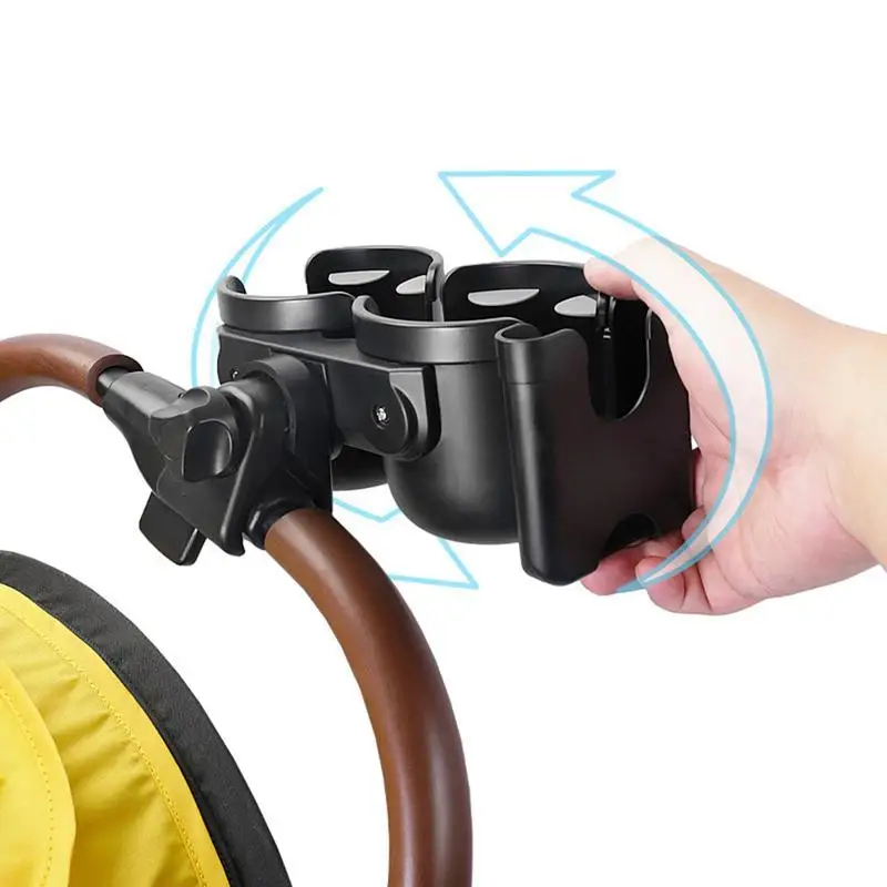 

Stroller Cup Holder 3-in-1 Stroller Cup Holder With Clamp Stroller Water Cup Holder 360 Rotation Stroller Cup Holder Secure And