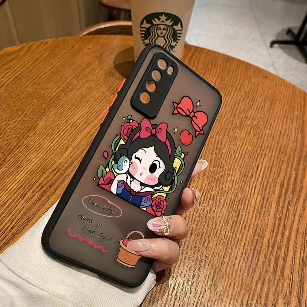 thumbnail image 1 of Funda mate para Huawei NOVA Y70 10 9 8SE 8 7SE 7I 7 6 5I 5 4 3I 4G 5G Funda Coque Capa Funda carcasa dibujos animados Anime Blancanieves, 1 of 5