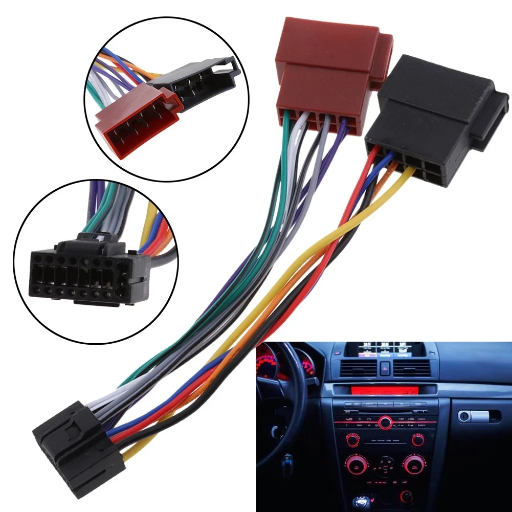 Wire Harness Adaptor For Kenwood / JVC Car Stereo Radio ISO Standard