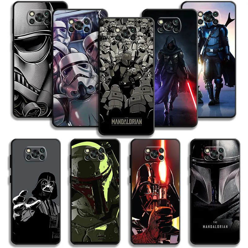 

Disney Cool Star Wars The Mandalorian Case For Xiaomi POCO X3 NFC X4Pro X5 M3 for Mi 12 13 11 10 10T 8 Note10 Lite 11Ultra 11T