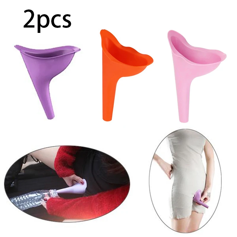 2pcs Portable Woman Standing Piss Toilet Urinal Camping Tent Travel