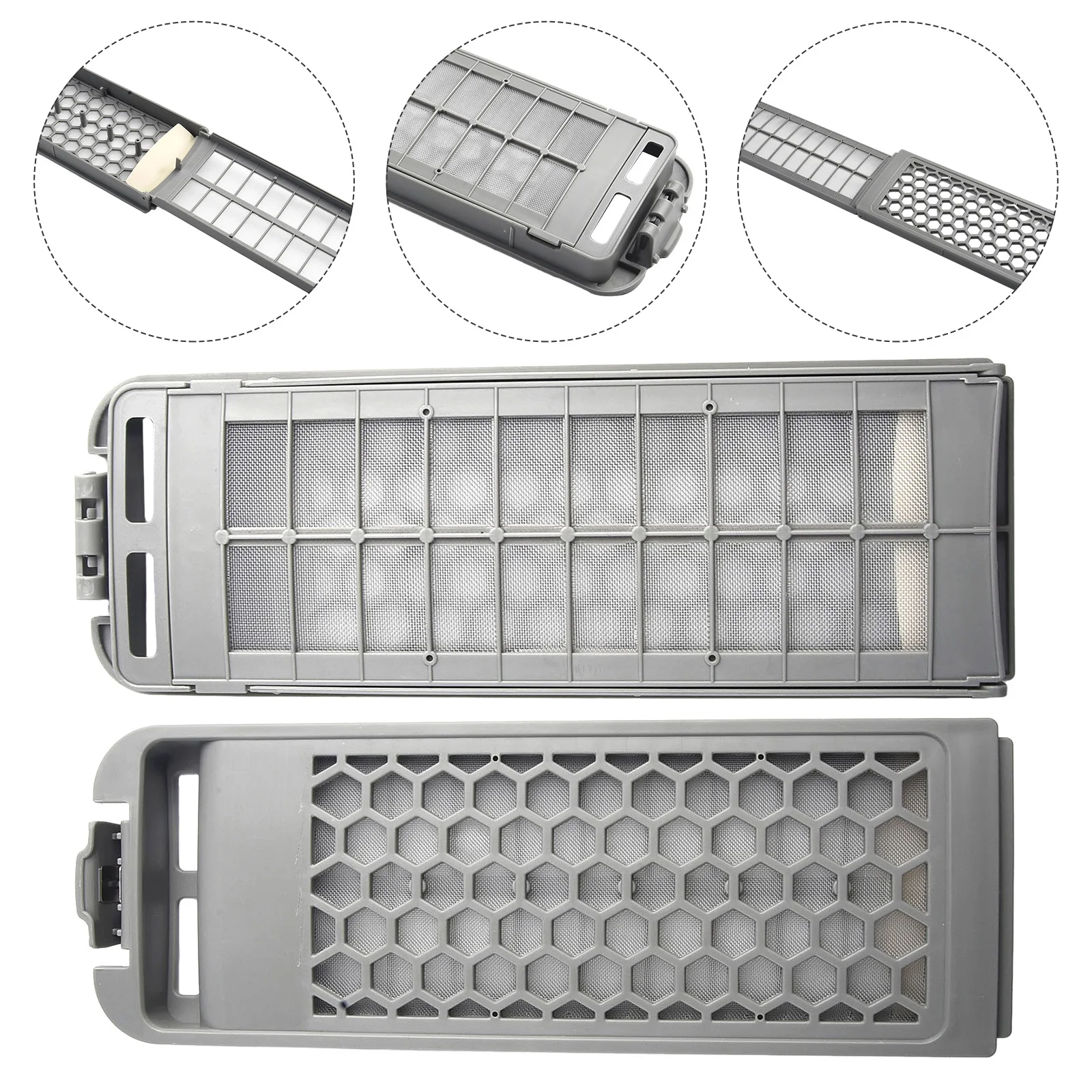 24.4x8.6cm Washing Machine Filter Box Accessories For-Samsung Washing Machine Filter Box Mesh Bag Home Appliances Accessories